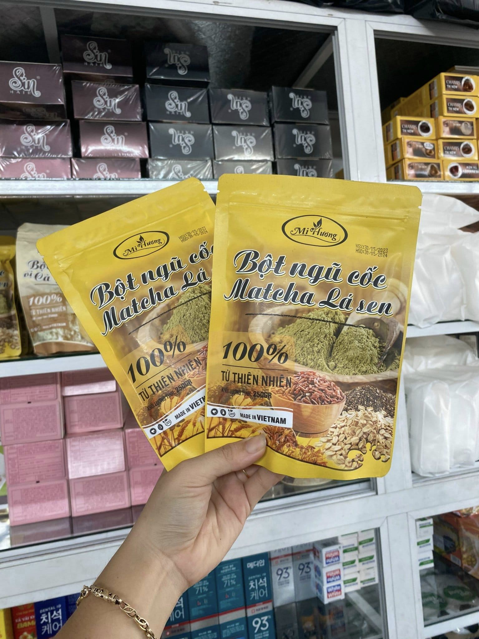 Bột Ngũ Cốc Matcha Lá Sen Giảm Mỡ Bụng Mị Hương Bột Ngũ Cốc Matcha Lá Sen Giảm Mỡ Bụng Mị Hương