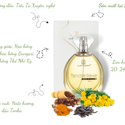 Nước Hoa Nữ Laura Sunshine Tendre Reve 100ml Nước Hoa Nữ Laura Sunshine Tendre Reve 100ml