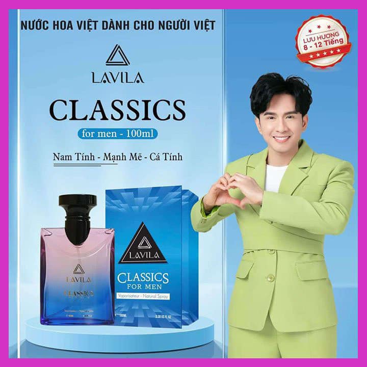 Nước hoa Classics For Men đến từ thương hiệu LAVILA là một sự lựa chọn tuyệt vời dành cho bạn Nước hoa Classics For Men đến từ thương hiệu LAVILA là một sự lựa chọn tuyệt vời dành cho bạn