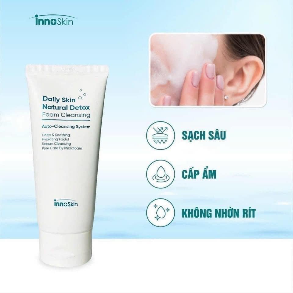 Sữa Rửa Mặt Daily Skin Natural Detox - Foam Cleansing mang lại 6 công dụng ưu việt Sữa Rửa Mặt Daily Skin Natural Detox - Foam Cleansing mang lại 6 công dụng ưu việt