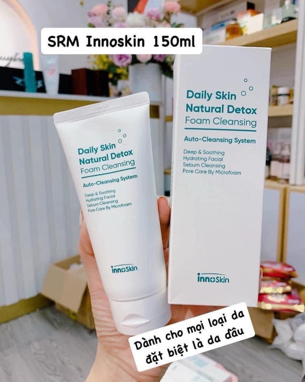 Sữa Rửa Mặt Daily Skin Natural Detox - Foam Cleansing mang lại 6 công dụng ưu việt Sữa Rửa Mặt Daily Skin Natural Detox - Foam Cleansing mang lại 6 công dụng ưu việt