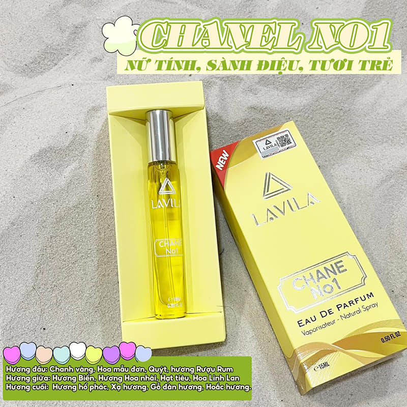 Nước Hoa Lavila Chane No1 Mini 15ml Nước Hoa Lavila Chane No1 Mini 15ml