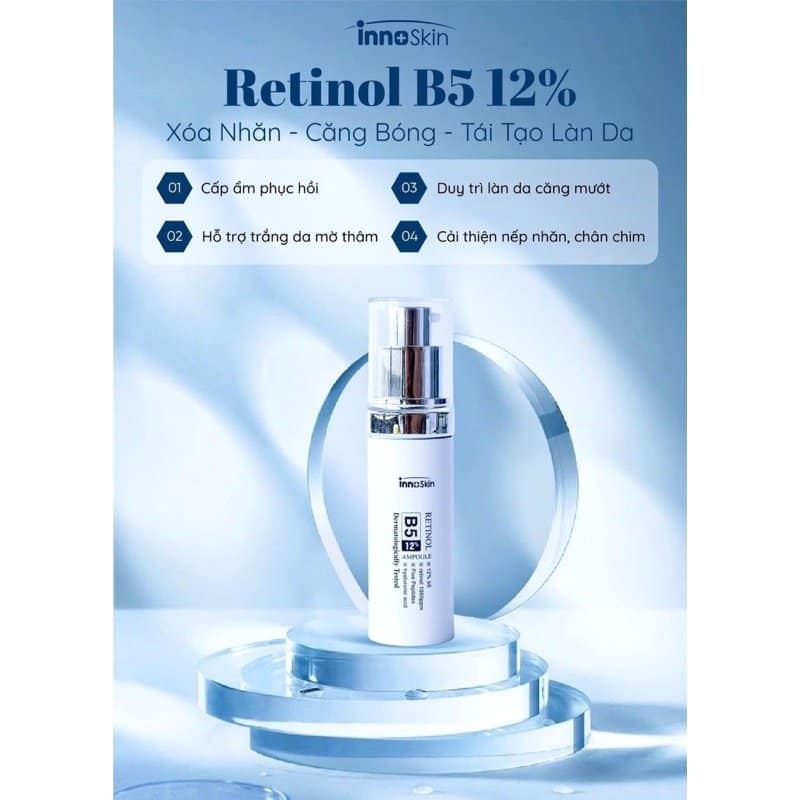 Serum Retinol B5 12% InnoSkin Ampoule chính là chìa khoá vàng cho làn da lão hoá xuất hiện nếp nhăn nám sạm Serum Retinol B5 12% InnoSkin Ampoule chính là chìa khoá vàng cho làn da lão hoá xuất hiện nếp nhăn nám sạm