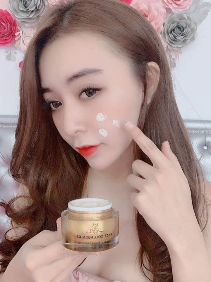 Kem face collagen x3 bên em cải thiện làn da sau 7 ngày sử dụng
