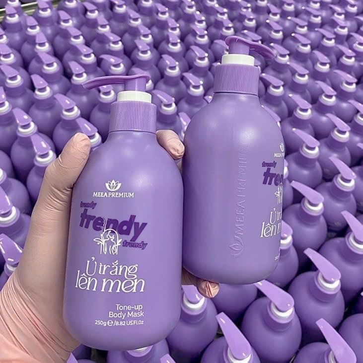 Ủ trắng body ủ trắng lên men Trendy Meea Premium dưỡng ẩm thu nhỏ lỗ chân lông làm trắng da Ủ trắng body ủ trắng lên men Trendy Meea Premium dưỡng ẩm thu nhỏ lỗ chân lông làm trắng da