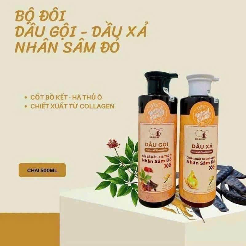 Combo gội xả Collagen Nhân sâm đỏ X6 Dr Di hi chính hãng Combo gội xả Collagen Nhân sâm đỏ X6 Dr Di hi chính hãng