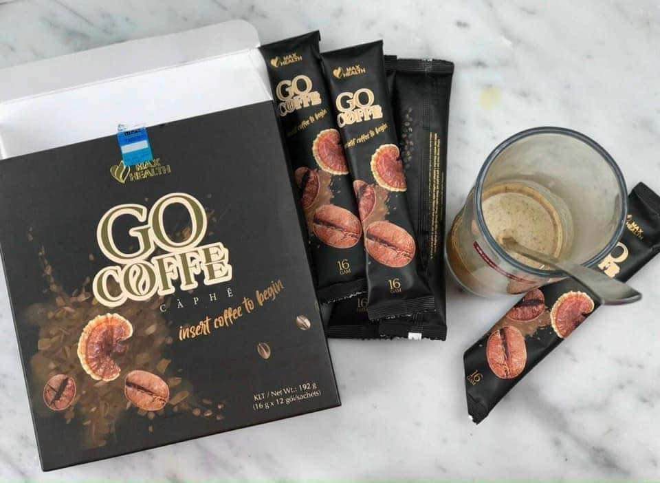 Cafe giảm Cân Go Coffe Max Health Xóa Mã Hộp Lớn 12 Gói