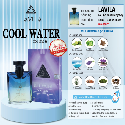 Nước Hoa Nam Lavila Cool Water 100ml Nước Hoa Nam Lavila Cool Water 100ml