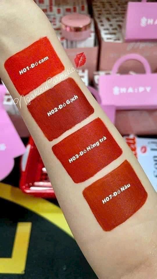 Son Kem Lì Hapy Matte LipCream Mẫu Mới Siêu Mịn Lì Chống Lem Chống Trôi Son Kem Lì Hapy Matte LipCream Mẫu Mới Siêu Mịn Lì Chống Lem Chống Trôi