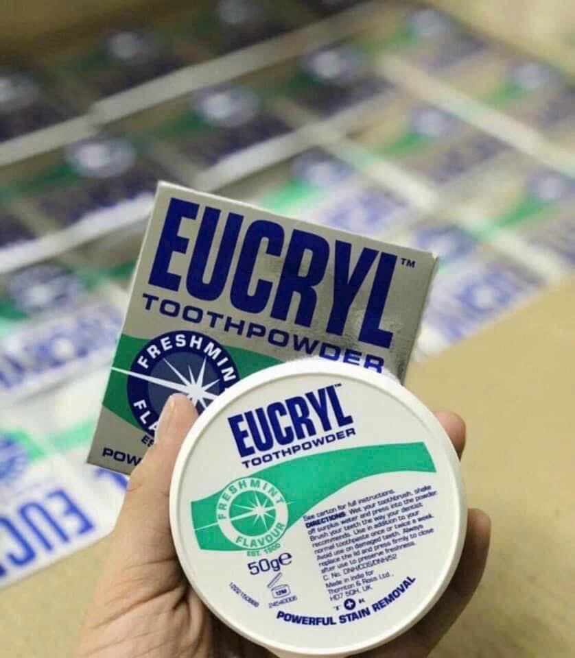 Bột trắng răng Eucryl thay đổi các loại thì đây vẫn là lựa chọn hoàn hảo nhất Bột trắng răng Eucryl thay đổi các loại thì đây vẫn là lựa chọn hoàn hảo nhất