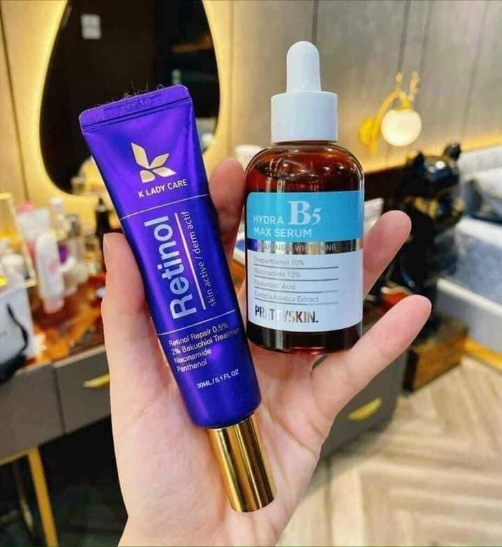 Bộ đôi Retinol K Lady Care và Serum Prettyskin Bộ đôi Retinol K Lady Care và Serum Prettyskin