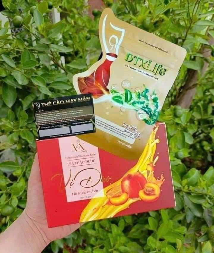 Trà Giảm Cân Vị Đào Mỹ Phẩm Đông Anh (Tặng Detox) Trà Giảm Cân Vị Đào Mỹ Phẩm Đông Anh (Tặng Detox)