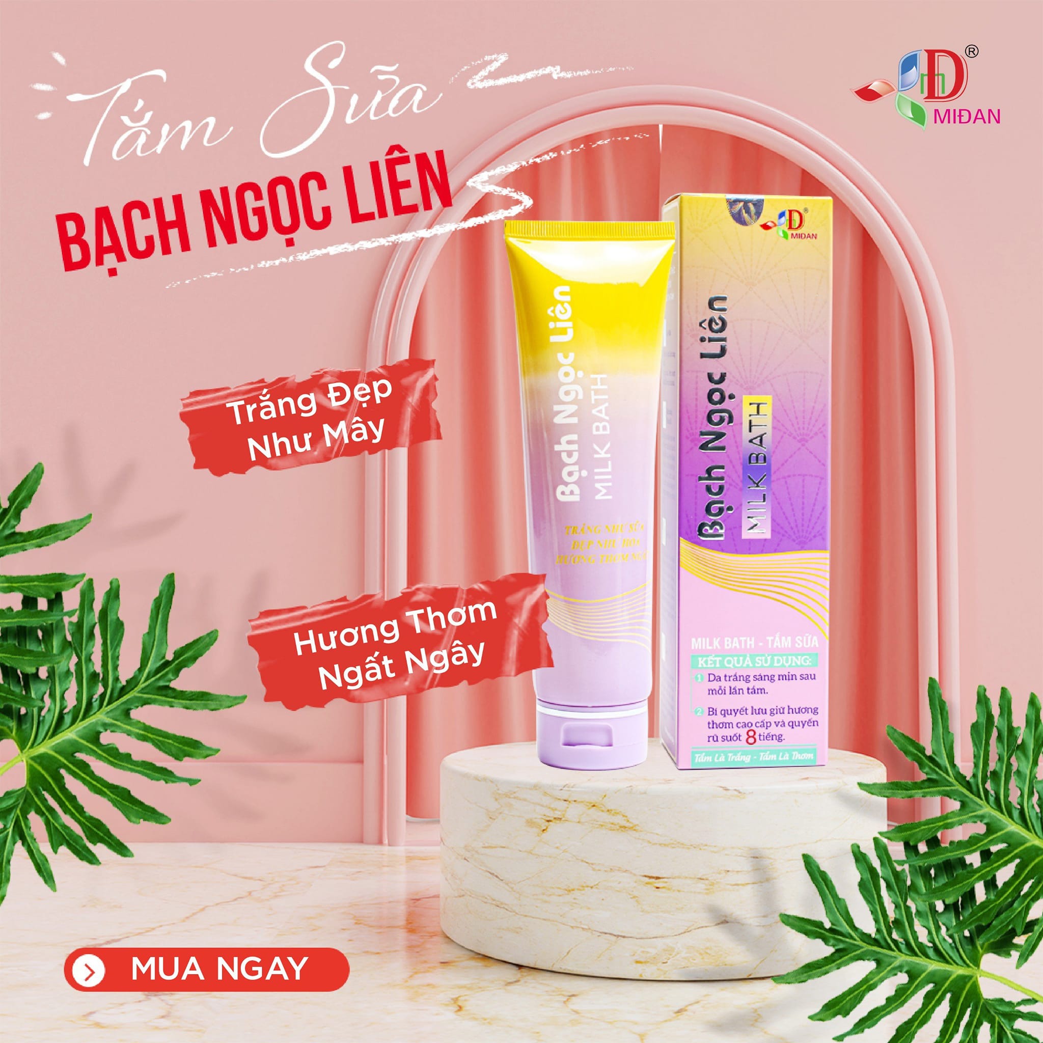 Tắm sữa Milk Bath Bạch Ngọc Liên Dưỡng Trắng Da Lưu Hương Thơm Cao Cấp 160g Tắm sữa Milk Bath Bạch Ngọc Liên Dưỡng Trắng Da Lưu Hương Thơm Cao Cấp 160g