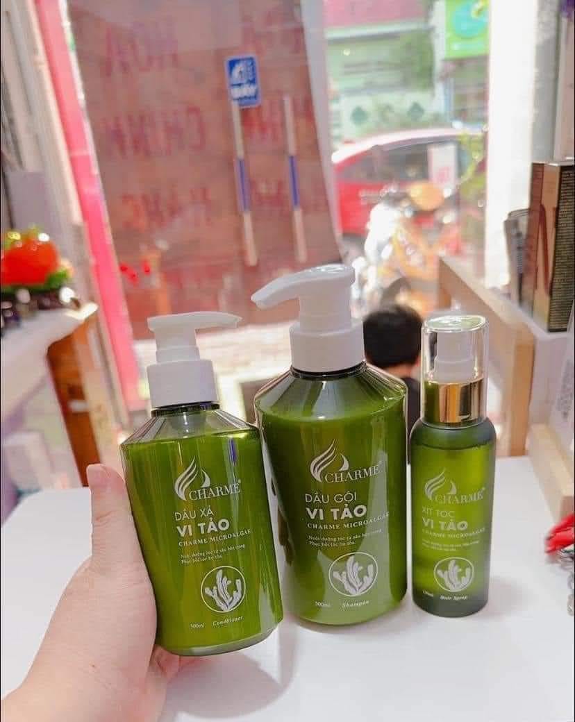 Bộ 3 dầu gội dầu xả Vi Tảo Charme lựa chọn hoàn hảo cho mái tóc Bộ 3 dầu gội dầu xả Vi Tảo Charme lựa chọn hoàn hảo cho mái tóc