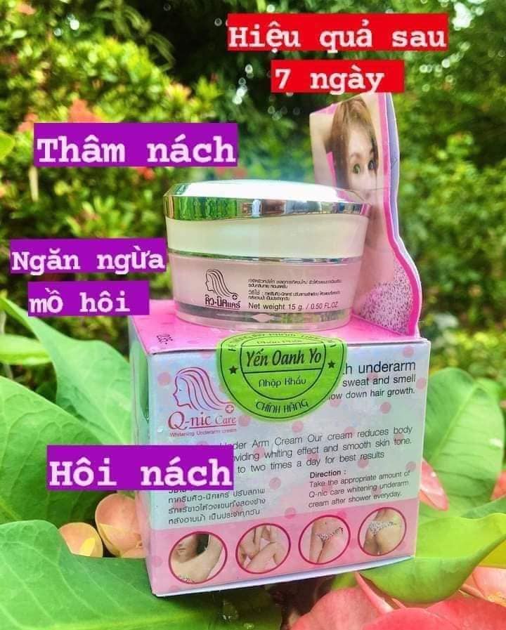 Kem Trị thâm, dưỡng trắng vùng da dưới cánh tay vùng bikini Qniccare Kem Trị thâm, dưỡng trắng vùng da dưới cánh tay vùng bikini Qniccare