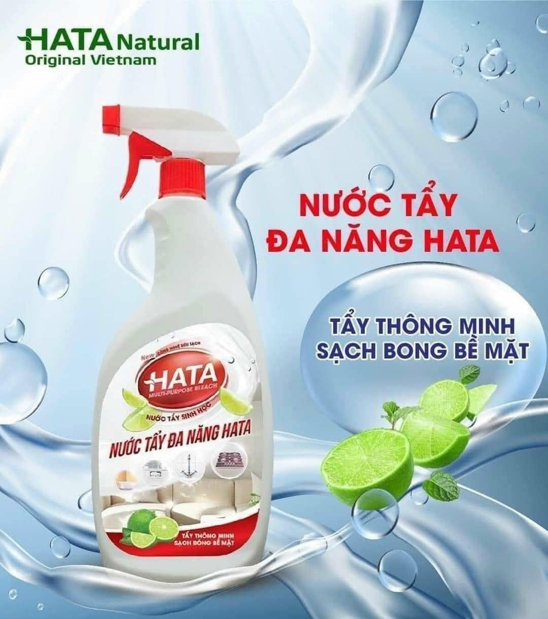 Combo 2 Chai Nước Tẩy Đa Năng Hata Combo 2 Chai Nước Tẩy Đa Năng Hata