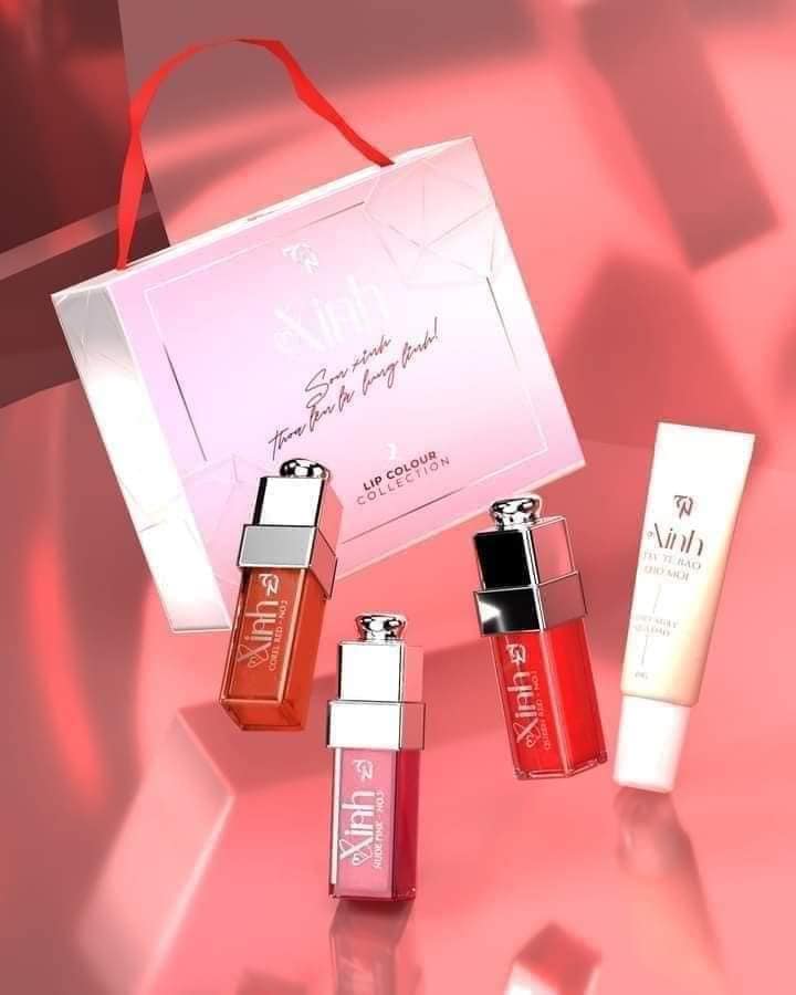 Combo Son Mỹ Phẩm Đông Anh Mua 1 set son xinh tặng 1 tẩy tế bào chết môi Combo Son Mỹ Phẩm Đông Anh Mua 1 set son xinh tặng 1 tẩy tế bào chết môi