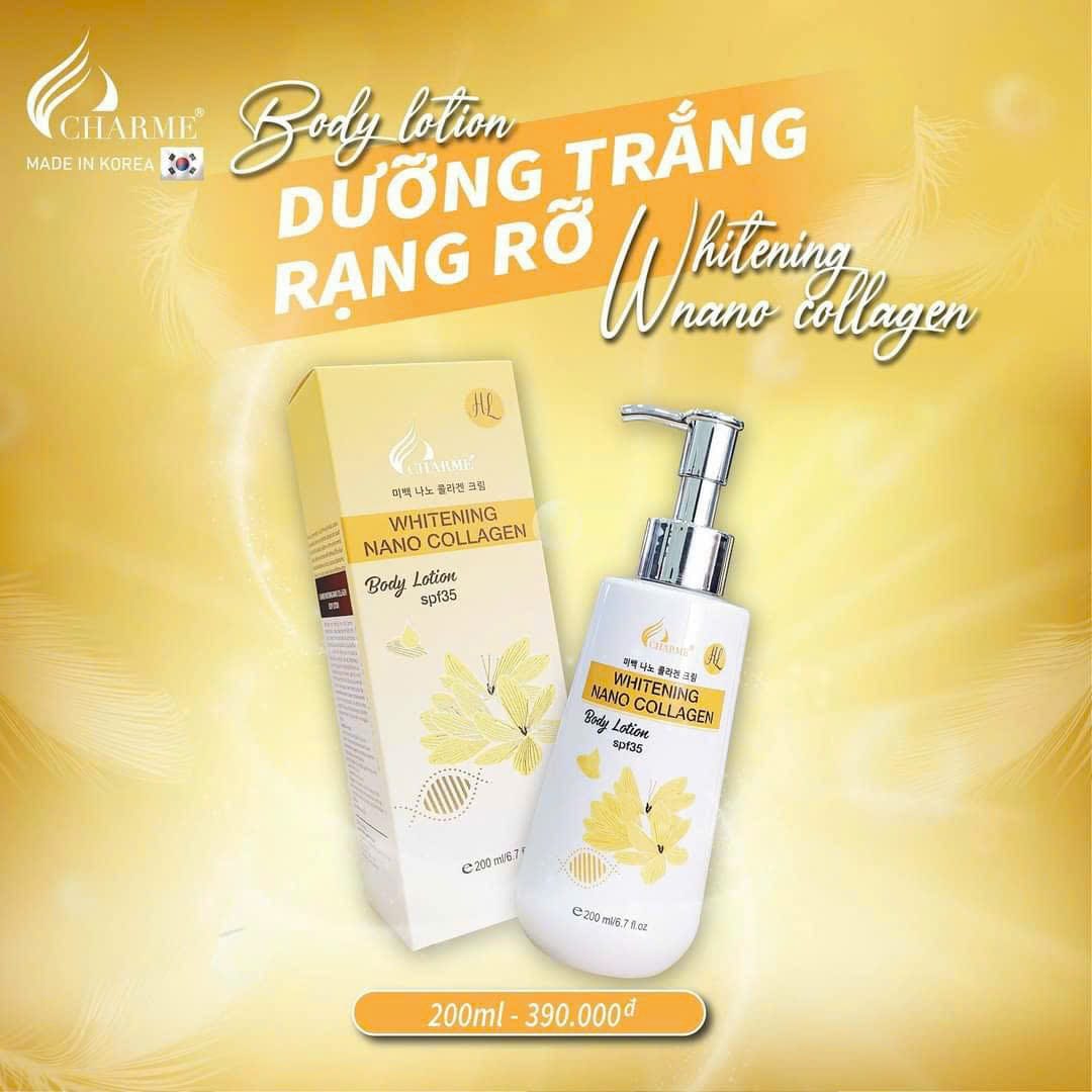 Body Lotion Charme trắng thơm đón nắng giúp yêu chiều làn da ngọc ngà Body Lotion Charme trắng thơm đón nắng giúp yêu chiều làn da ngọc ngà