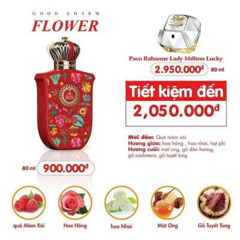 NƯỚC HOA GOOD CHARME FLOWER 80M NƯỚC HOA GOOD CHARME FLOWER 80M