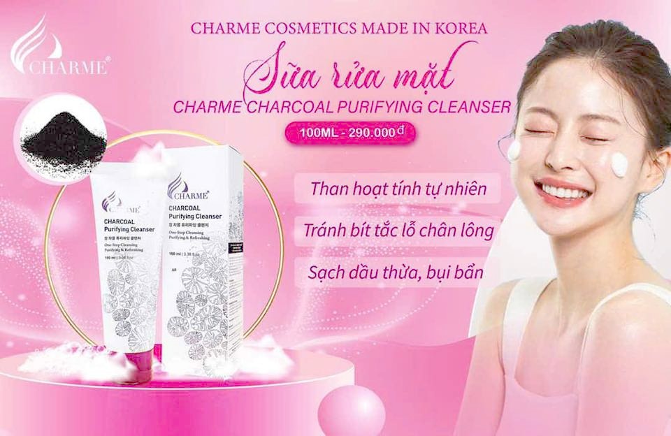 Trải nghiệm Sữa Rửa Mặt Than Hoạt Tính Charme Charcoal Purifying Cleanser này Chắc chắn bạn sẽ xuýt xoa ngay từ những lần dùng đầu tiên Trải nghiệm Sữa Rửa Mặt Than Hoạt Tính Charme Charcoal Purifying Cleanser này Chắc chắn bạn sẽ xuýt xoa ngay từ những lần dùng đầu tiên