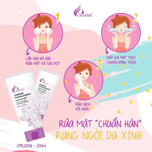 Trải nghiệm Sữa Rửa Mặt Than Hoạt Tính Charme Charcoal Purifying Cleanser này Chắc chắn bạn sẽ xuýt xoa ngay từ những lần dùng đầu tiên Trải nghiệm Sữa Rửa Mặt Than Hoạt Tính Charme Charcoal Purifying Cleanser này Chắc chắn bạn sẽ xuýt xoa ngay từ những lần dùng đầu tiên