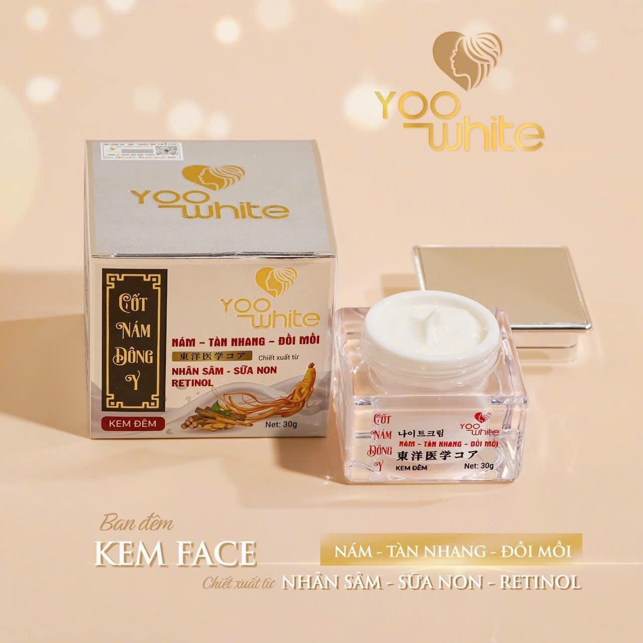 Kem Face Cốt Nám Đông Y Yoo White Kem Face Cốt Nám Đông Y Yoo White