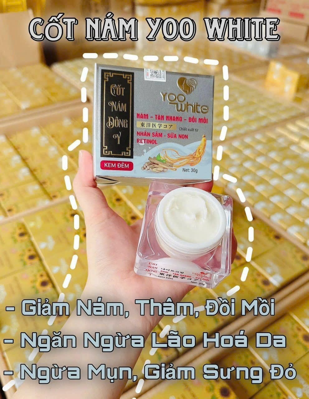 Kem Face Cốt Nám Đông Y Yoo White Kem Face Cốt Nám Đông Y Yoo White