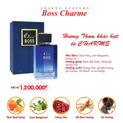 Nước Hoa Nam Charme Boss Charme 100ml Nước Hoa Nam Charme Boss Charme 100ml