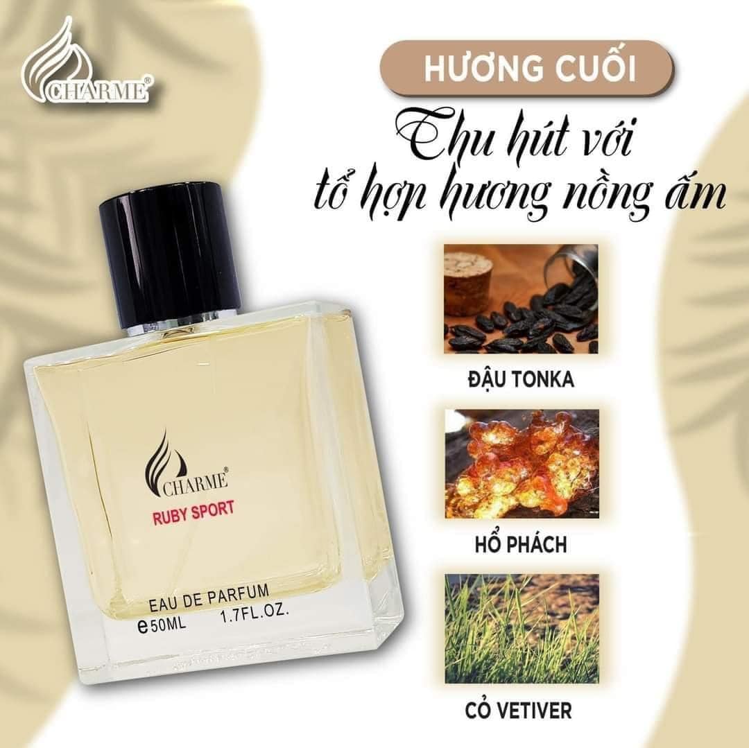 Nước Hoa Nam Charme Ruby Sport 50ml Nước Hoa Nam Charme Ruby Sport 50ml