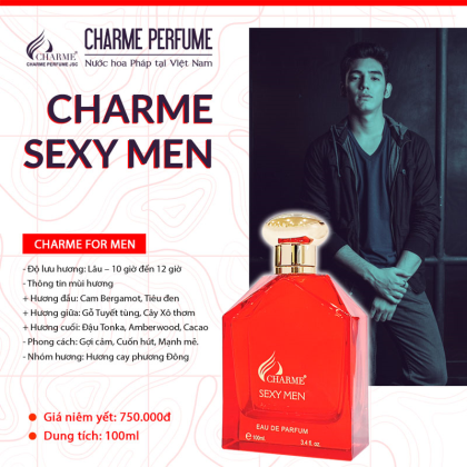 Nước Hoa Nam Charme Sexy Men 100ml Nước Hoa Nam Charme Sexy Men 100ml