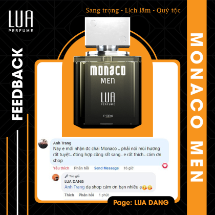 Nước Hoa Nam Monaco Men 100ml LUA Perfume Nước Hoa Nam Monaco Men 100ml LUA Perfume