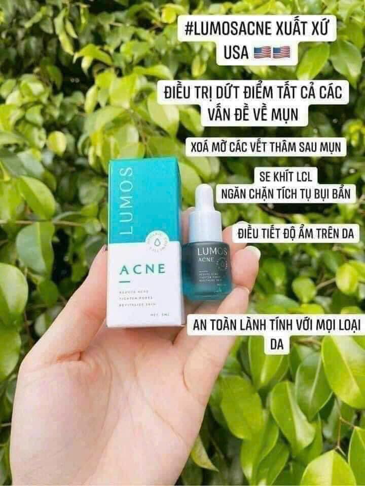 Serum Mụn Lumos Acne 5ml Em này đúng chuẩn dũng sĩ diệt mụn luôn ạ Serum Mụn Lumos Acne 5ml Em này đúng chuẩn dũng sĩ diệt mụn luôn ạ