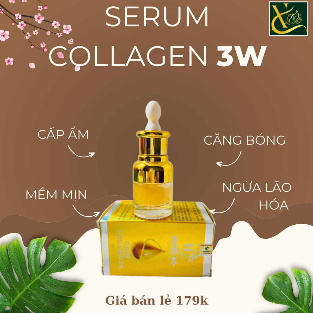 Serum Giảm Nám Collagen 3W Huỳnh Đỗ cho nàng thêm yêu chính mình Serum Giảm Nám Collagen 3W Huỳnh Đỗ cho nàng thêm yêu chính mình