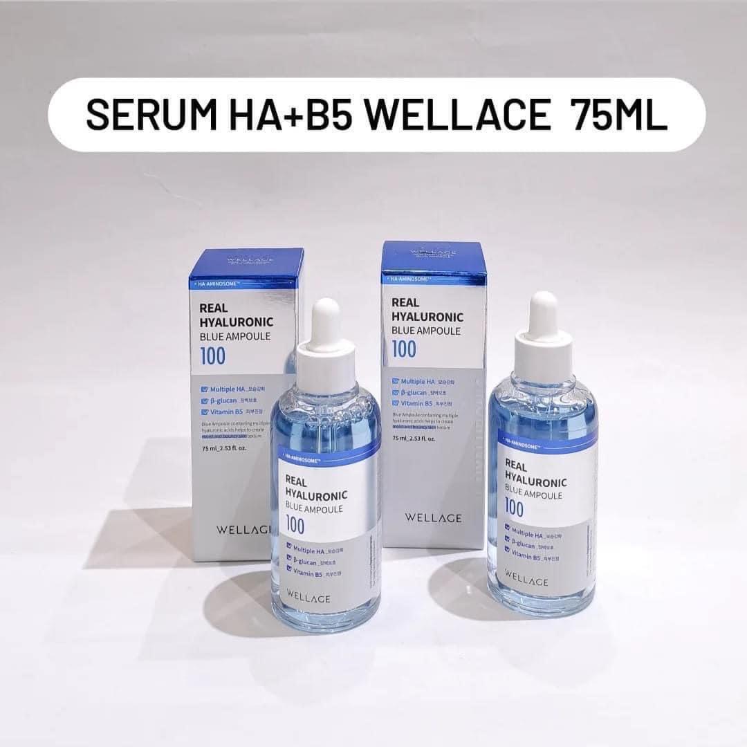 Serum Wellage Real Hyaluronic Blue B5 giúp làm dịu da giúp da khoẻ hơn Serum Wellage Real Hyaluronic Blue B5 giúp làm dịu da giúp da khoẻ hơn
