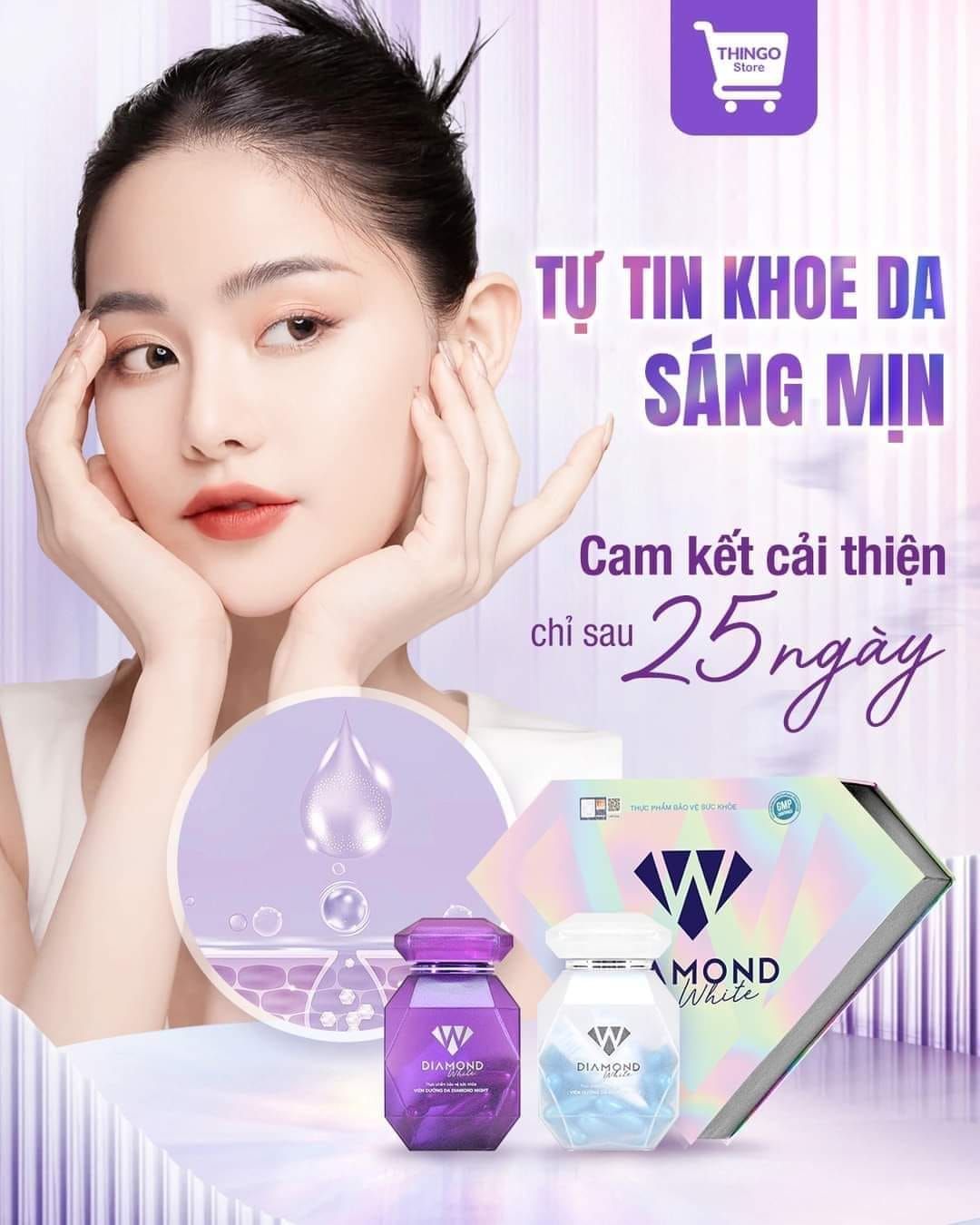 Diamond White Viên Uống Trắng Da Ngọc Trinh Siêu phẩm Bom tấn 2022 ce đã sở hữu chưa Diamond White Viên Uống Trắng Da Ngọc Trinh Siêu phẩm Bom tấn 2022 ce đã sở hữu chưa