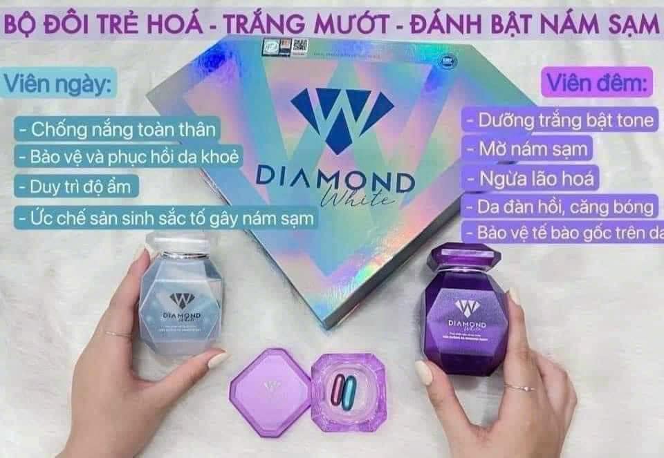 Diamond White Viên Uống Trắng Da Ngọc Trinh Siêu phẩm Bom tấn 2022 ce đã sở hữu chưa Diamond White Viên Uống Trắng Da Ngọc Trinh Siêu phẩm Bom tấn 2022 ce đã sở hữu chưa