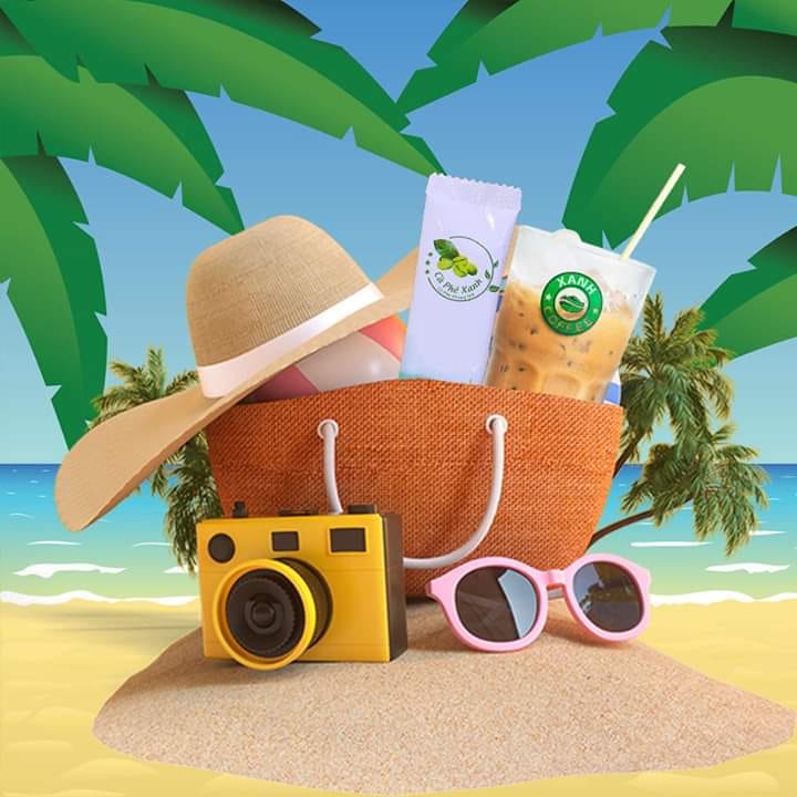 Đi đâu cũng phải có Cà Phê Xanh theo mình nhé!