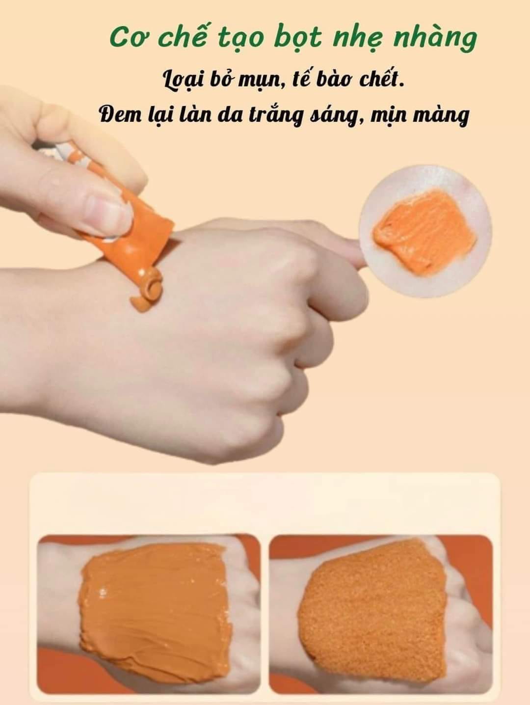 Hộp 12 Mặt Nạ Cà Rốt Sủi Bọt Yanfu Làm sạch sâu bổ sung độ ẩm giúp da sáng khỏe Hộp 12 Mặt Nạ Cà Rốt Sủi Bọt Yanfu Làm sạch sâu bổ sung độ ẩm giúp da sáng khỏe