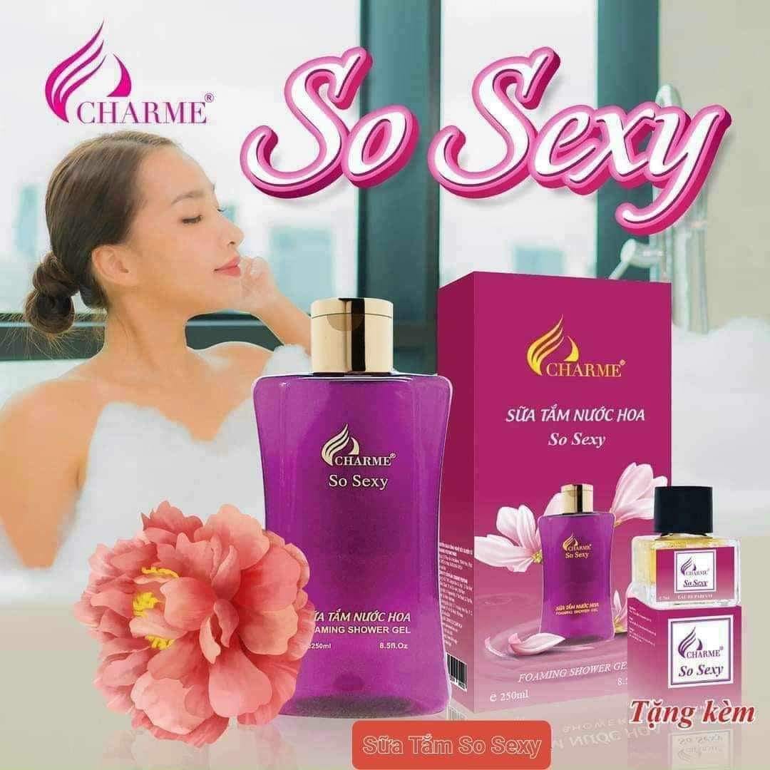 Sữa Tắm Nước Hoa Charme So Sexy 250ml đã thơm lại còn mịn Sữa Tắm Nước Hoa Charme So Sexy 250ml đã thơm lại còn mịn