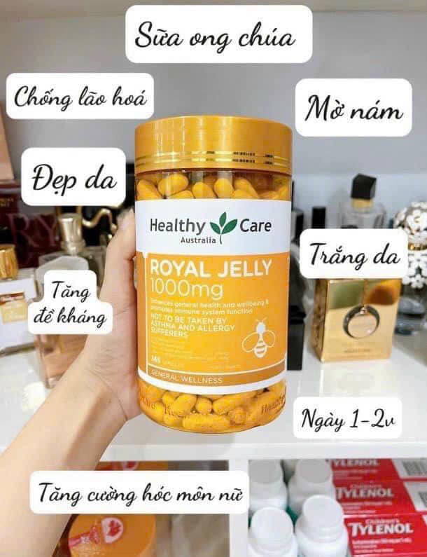 Sữa Ong chúa Healthy Care Úc Thần dược giữ mãi tuổi thanh xuân Sữa Ong chúa Healthy Care Úc Thần dược giữ mãi tuổi thanh xuân