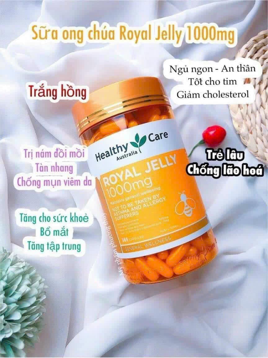 Sữa Ong chúa Healthy Care Úc Thần dược giữ mãi tuổi thanh xuân Sữa Ong chúa Healthy Care Úc Thần dược giữ mãi tuổi thanh xuân