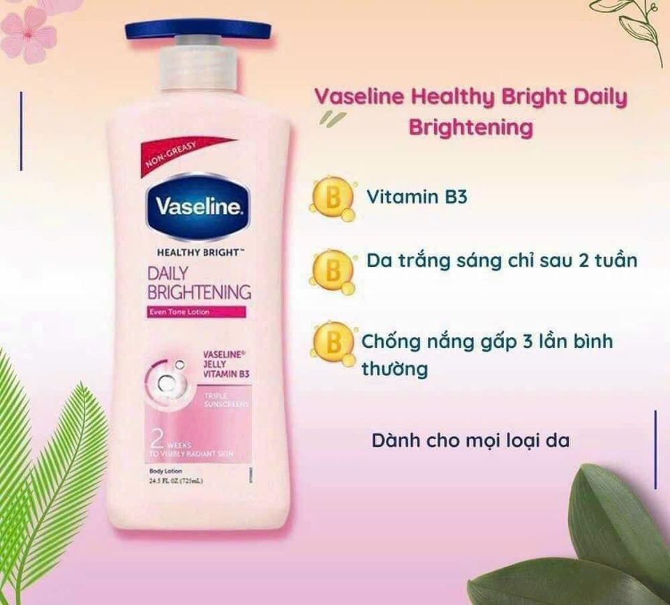 Sữa Dưỡng Thể Vaseline Healthy White 750ml Sữa Dưỡng Thể Vaseline Healthy White 750ml
