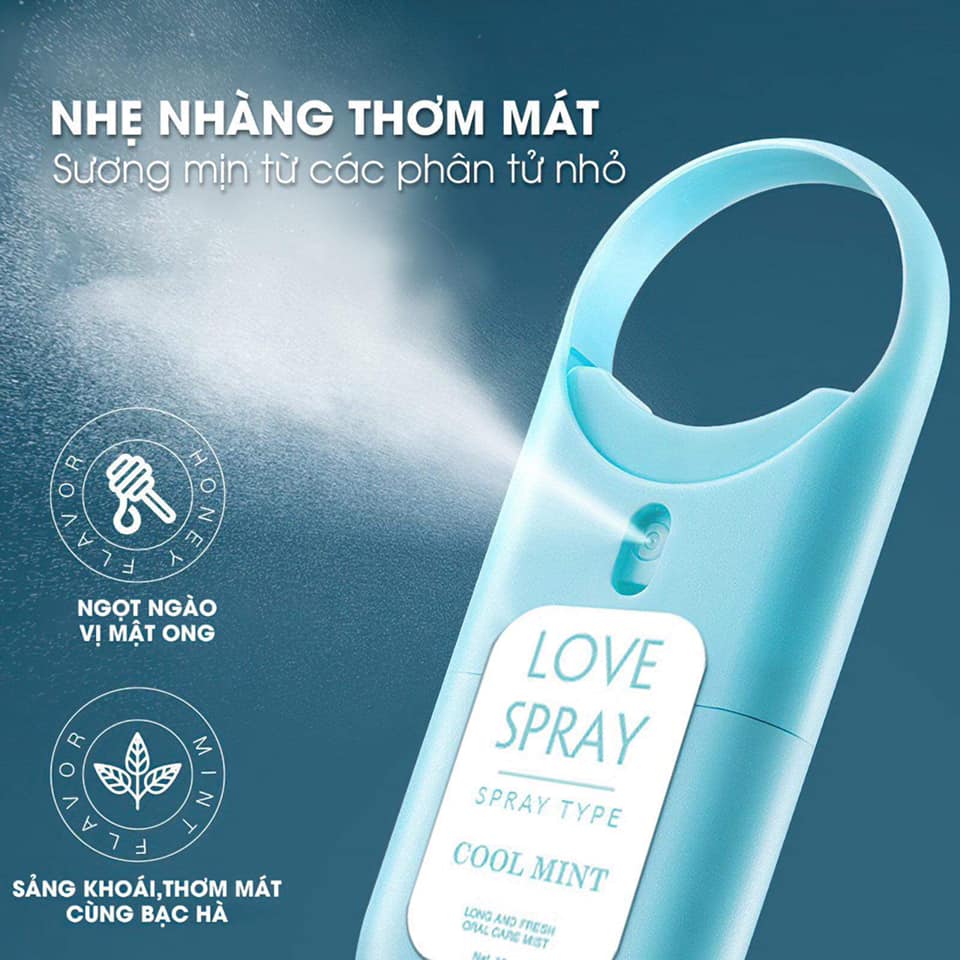 cơn bão Xịt Thơm Miệng Love Spray Cool Mint Qlady Onaya cơn bão Xịt Thơm Miệng Love Spray Cool Mint Qlady Onaya