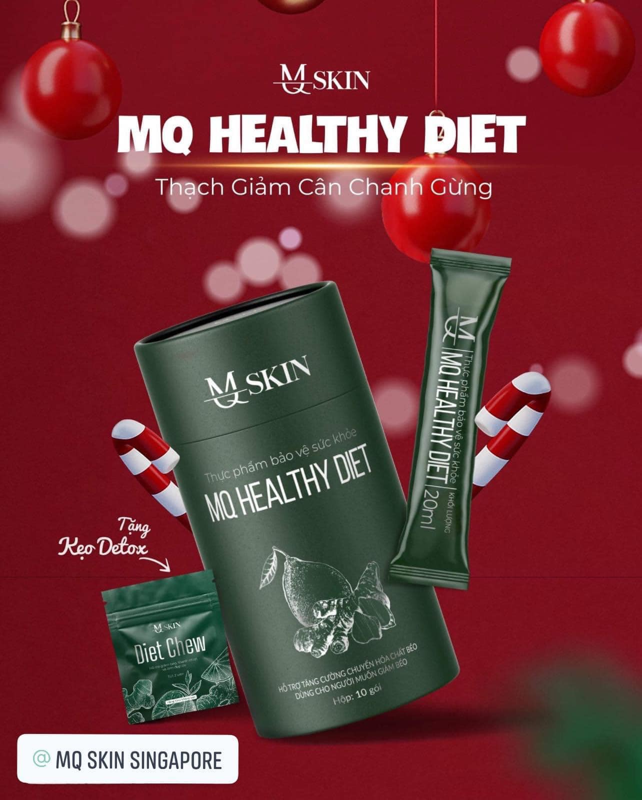 Thạch Giảm Cân Chanh Gừng MQ Skin Healthy Diet Thạch Giảm Cân Chanh Gừng MQ Skin Healthy Diet