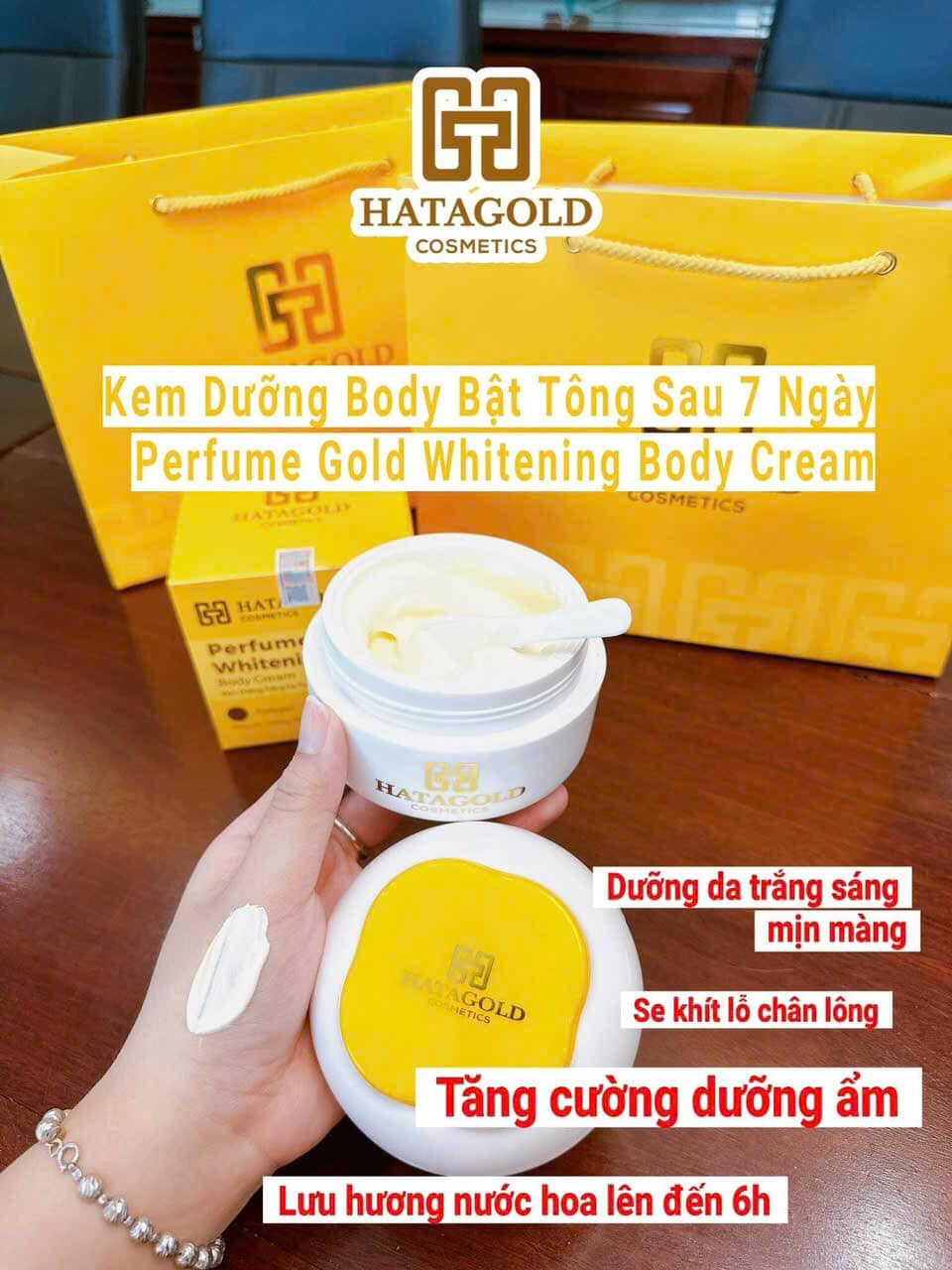 Thay đổi diện mạo với Kem Body Tinh Chất Vàng Hatagold Cosmetics Thay đổi diện mạo với Kem Body Tinh Chất Vàng Hatagold Cosmetics