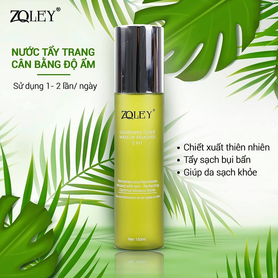 Nước Tẩy Trang Cấp Ẩm Trà Xanh 2IN1 Zoley Toner Xịn Xò Nhất Của Năm Nước Tẩy Trang Cấp Ẩm Trà Xanh 2IN1 Zoley Toner Xịn Xò Nhất Của Năm