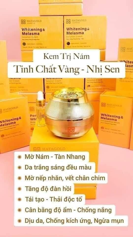 Kem Nám Nhị Sen Tinh Chất Vàng Hatagold Cosmetics Kem Nám Nhị Sen Tinh Chất Vàng Hatagold Cosmetics