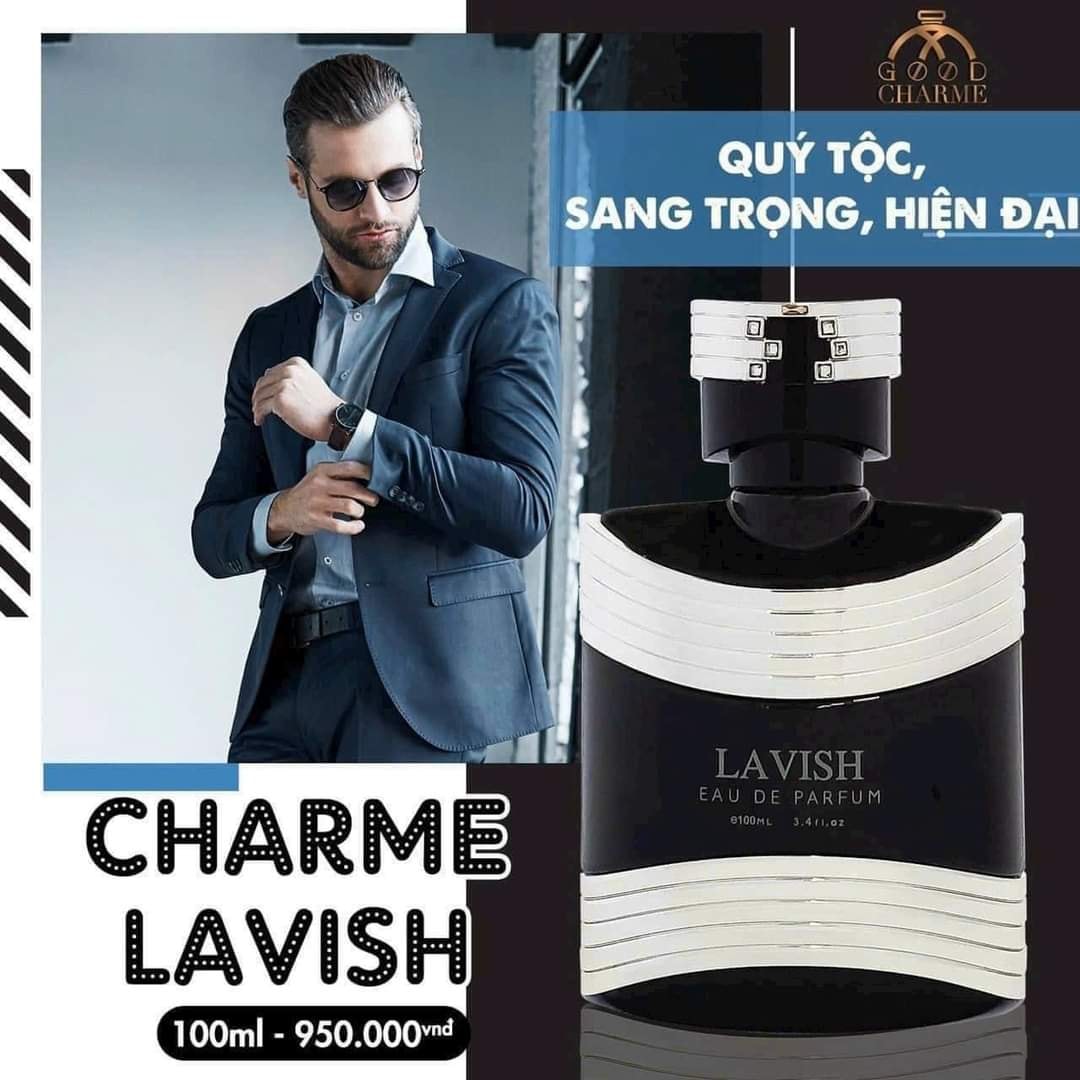 Nước hoa Charme Lavish dành cho nam từ 18 tuổi trở lên mang phong cách quý tộc người giàu sang Nước hoa Charme Lavish dành cho nam từ 18 tuổi trở lên mang phong cách quý tộc người giàu sang