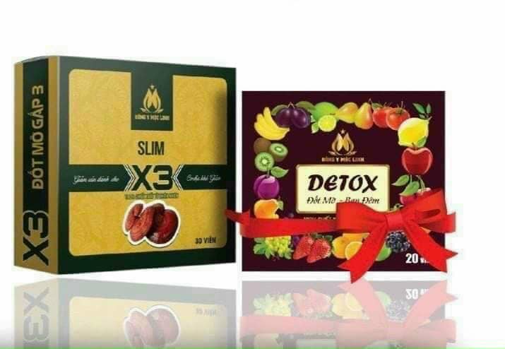 Giảm Cân Slim X3 Đông Y Mộc Linh Giảm Cân Slim X3 Đông Y Mộc Linh