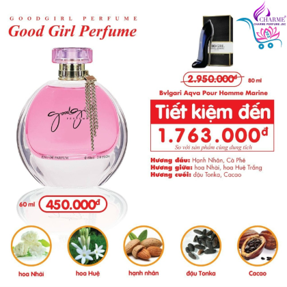 Nước Hoa Nữ Charme Good Girl 60ml Nước Hoa Nữ Charme Good Girl 60ml